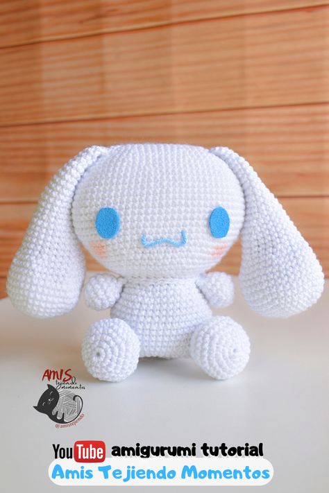 Cinnamoroll Amigurumi Tutorial | Sanrio Amigurumi | Amis Tejiendo Momentos 💖 Te enseño a tejer este hermoso Cinnamoroll, mide aproximadamente 15 cms de alto y quedarás feliz con el resultado ❤ #cinnamoroll #cinnamorollamigurumi #cinnamorollamigurumipattern #howtocrochetcinnamoroll #cinnamorollpatrónamigurumi #cinnamorollamigurumipasoapaso #HelloKitty #Sanrio #cinnamorollamigurumitutorial #Sanrioplushies #HelloKittyAndFriends #Sanrio #SanrioCollection #SanrioCharacters #cinnamorollplush Cinnamoroll Amigurumi Free Pattern, Crochet Cinnamon Roll Sanrio Free Pattern, Cinnamoroll Crochet Pattern Free, Crochet Cinnamoroll Free Pattern, Cinnamoroll Crochet Pattern, Sanrio Crochet Free Pattern, Crochet Cinnamoroll, Sanrio Crochet, Easy Crochet Ideas