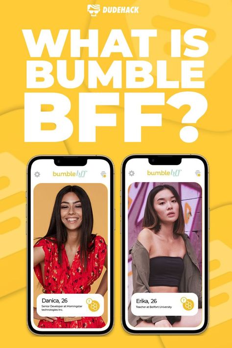 Bumble's not just for finding 'The One' anymore. The new Bumble BFF mode is up and running. Find out more about this new mode, what you can get out of it, and how it works in this article. Your new BFF is now just one swipe away! Bumble Bff, Make The First Move, First Move, Making The First Move, Swipe Right, Dating App, Everyone Knows, Guys And Girls, Getting Out