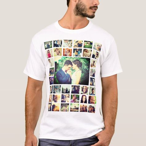 Personalized add your own photo T-Shirt Gift Love Language, Wedding Anniversary Shirts, Zazzle Tshirt, Gem Dragon, Anniversary Shirts, Spice Gift, Photo And Text, Text T Shirt, Fathers Day Photo