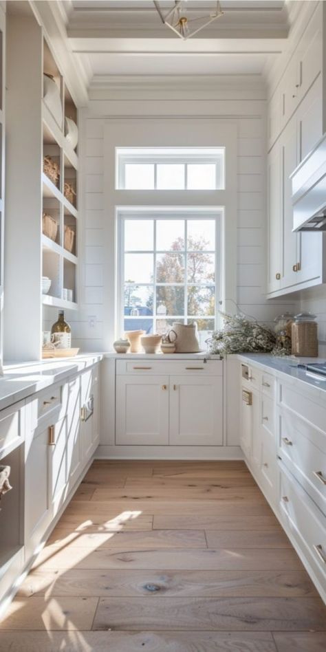 [object Object] Pantry Window, Pantry Layout, House Pantry, Pantry Inspiration, Hidden Pantry, Farmhouse Pantry, Pantry Room, تصميم داخلي فاخر, Butlers Pantry