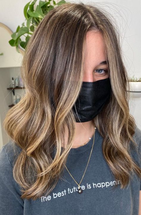 To “ #highlight ” is to create illumination on a specific detail…so a “full foil” doesn’t have to be 100 #foils, it simply has to add #highlights throughout the entire head. #SamVilla #SamVillaHair Light Brown Foils In Dark Hair, Multi Tonal Balayage, Brown Hair With Half Head Of Foils, Brown Hair Half Head Foils, Highlights Half Head Brown Hair, Half A Head Of Foils On Dark Hair, Full Head Foils Brunette, Full Foil Brunette, Half Head Highlights Straight Hair