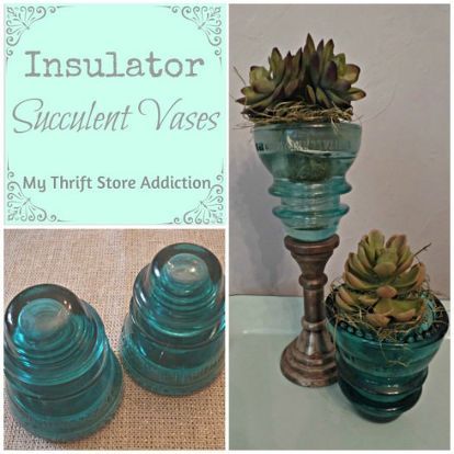 repurpose glass insulators as succulent vases, gardening, home decor, repurposing upcycling, succulents Insulators Repurposed, Insulator Crafts, Insulator Ideas, Insulator Lights, Nintendo Console, Thrift Store Crafts, Glass Insulators, Aqua Glass, Deco Luminaire