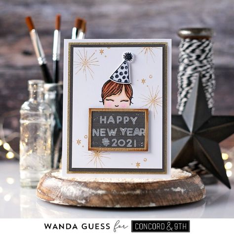 New Year Cards Handmade, Silvester Diy, New Year Card Design, New Alphabet, Happy New Year Card, New Year Message, Happy New Year Cards, Concord And 9th, Happy New Year Greetings