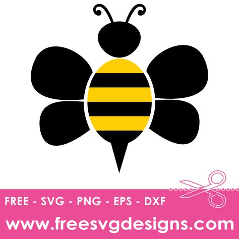 Bee Svg Free, Bee Invitations, Bee Svg, Vinyl Svg, Bee Free, Free Svg Files For Cricut, Personal Gifts, Wedding Party Invites, Cricut Png