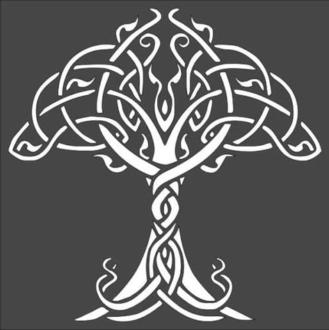 Amazon.com: Stencil Big Celtic Tree of Life, Plastic Reusable Tree Of Life Logo, Carving Projects, Clear Plastic Sheets, Henna Ideas, Art And Craft Materials, Tree Of Life Tattoo, Celtic Tree Of Life, Celtic Patterns, Celtic Tattoos