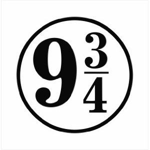 Platform 9 3/4 Nine and Three-Quarters Harry Potter Picture Wall, Selling Stickers, Harry Potter 9, Harry Potter Halloween Party, Harry Potter Birthday Cake, Harry Potter Merch, Small Tats, Harry Potter Tshirt, Harry Potter Halloween