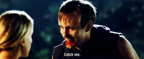 tumblr_loniufN2n11qcs3sko1_500.gif (500×205) True Blood Eric, Vampire God, Viking Vampire, Alexander Skarsgard True Blood, Eric And Sookie, Sookie Stackhouse, Eric Northman, Alexander Skarsgård, Bill Skarsgard