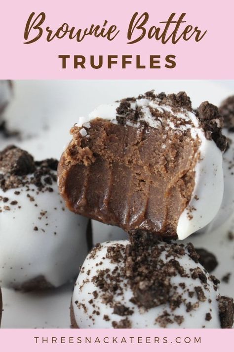 No Bake Brownie Truffles, Easy Truffles No Bake, Truffles No Bake, Xmas Goodies, Truffle Recipes, Brownie Truffles, Dessert Truffles, Slow Cooker Desserts, Oreo Recipes