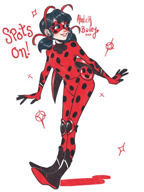 Ladybug Concept Art, Ladybug Suit, Ladybug Outfits, Ladybug Art, Miraculous Ladybug Oc, Pouring Rain, Miraculous Ladybug Fan Art, Concept Art Character, Ladybug Comics