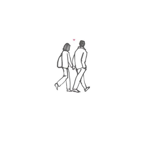 Couple From Behind Drawing, Two People Sketch, In Love Doodles, Couple Doodles Aesthetic, Wedding Line Drawing, People Holding Hands Drawing, Line Art Couple Aesthetic, Love Sketches, Illustration Couple