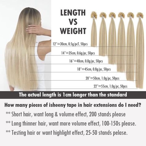 Isheeny 14" 18" 22" Remy Keratin U Tip Hair Extensions Silky Straight Pre Bonding Human Hair Extension Natural 50s/100s/200s|Nail/U Tip| - AliExpress Nano Ring Hair Extensions, Nano Hair Extensions, Hair Extensions Blonde, Micro Bead Hair Extensions, Hair Extension Lengths, Hair Ext, Beaded Hair Extensions, Undercut Long Hair, Fusion Hair Extensions