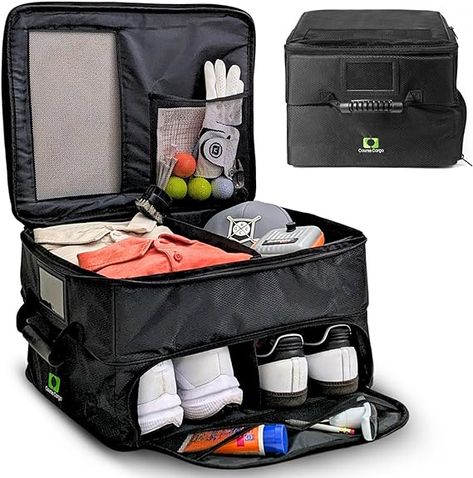 Storage for Golf Shoes, Balls, Clothes, and Accessories in Your Car or SUV - Waterproof, Durable, and Portable - The Perfect Golf Gift for Men and Women Trunk Organizer, Golf Gifts For Men, Trunk Organization, Golf Gift, Perfect Golf, Golf Gifts, Golf Accessories, Self Service, Oxford Fabric