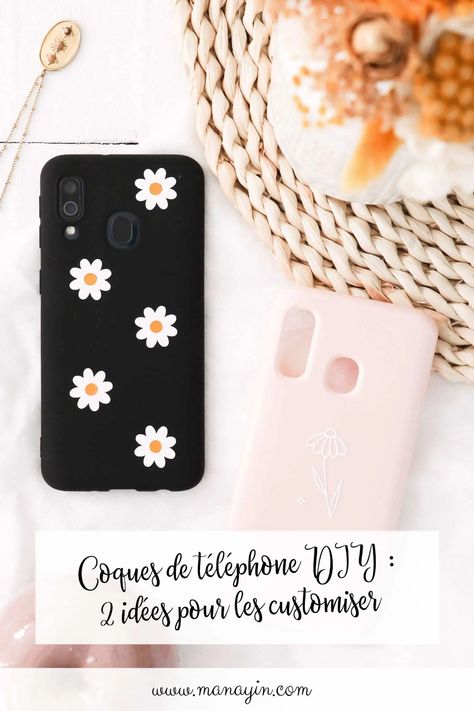 Coques de téléphone DIY : comment les personnaliser avec du vinyle et une machine de découpe Cricut Custom Coque Telephone, Do It Yourself, Cricut, Iphone, Electronic Products