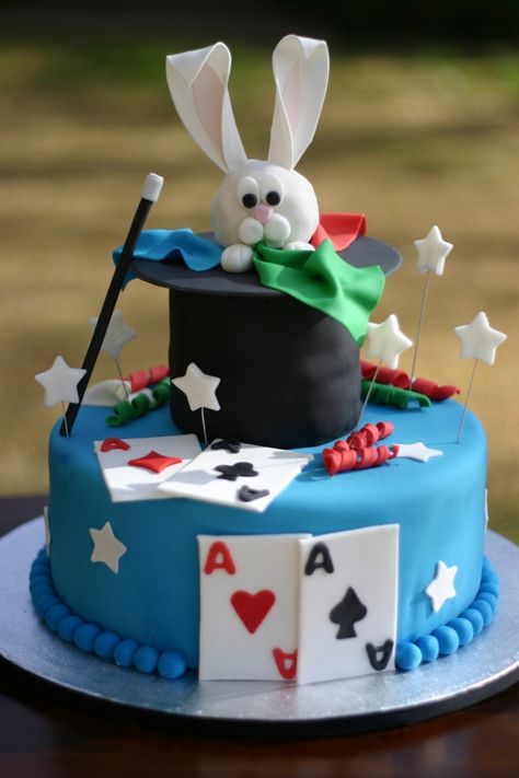 Planning a magical birthday party? Check out the ultimate gift at magigals.com Magic Birthday Cake, Magician Cake, Magician Birthday Party, Magic Cakes, Magical Cake, Magician Party, Cake Magic, Magic Birthday Party, Birthday Magic