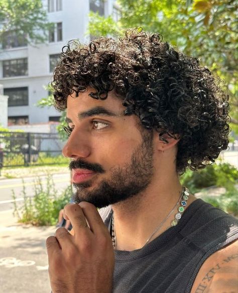 Trendy men’s haircuts for curly hair 3B in 2024 16 ideas Short 3b Curly Haircuts, Curly Hair 3b, Curly Hair 2c, Curly Haircuts For Men, Classic Mullet, 3b Curls, 3a Curly Hair, 3b Curly Hair, Fade Haircut Curly Hair