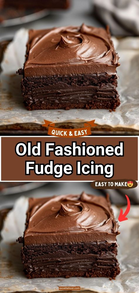 Old Fashioned Fudge Icing Old Fashioned Frosting, Old Fashioned Chocolate Icing, Homemade Fudge Icing, Milk Chocolate Icing Recipe, Fudge Chocolate Frosting, Simple Chocolate Frosting Recipe, Sweet Condensed Milk Desserts, Chocolate Fudge Icing Recipe, Condensed Milk Icing