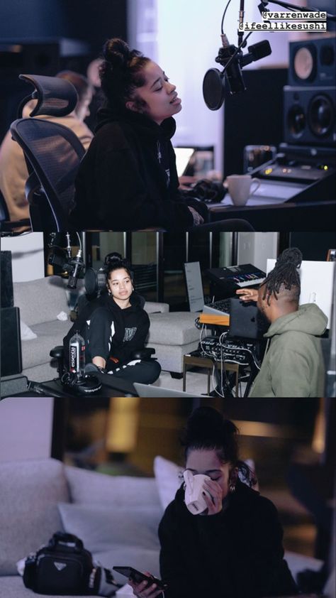 Women Music Producers, Female Music Producer, Recording Artist Aesthetic, Female Producer Aesthetic, In The Studio Aesthetic, Music Studio Photoshoot, Music Artists Aesthetic, Ella Mai, Music Career Aesthetic