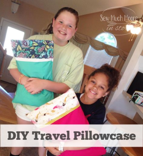 Travel Pillow Diy, Travel Pillow Case, Travel Pillow Pattern, Missouri Star Quilt Company Tutorials, Pillow Cases Tutorials, Pillow Cases Diy, Kids Pillow Cases, Missouri Star Quilt Company, Pillowcase Pattern