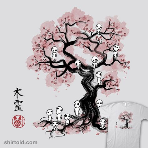 Forest Spirits Sumi-e #anime #drmonekers #film #forestspirit #kodama #movie #princessmononoke #sumie Kodama Tattoo, Studio Ghibli Films, Art Studio Ghibli, Studio Ghibli Tattoo, Forest Spirits, Ghibli Tattoo, Anime Body, Studio Ghibli Movies, Forest Spirit