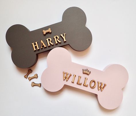 Dog Den, Puppy Crate, Laser Cut Wood Crafts, Mdf Crafts, Name Plaque, Pet Signs, Name Plaques, Pet Sitting, Dog Decor