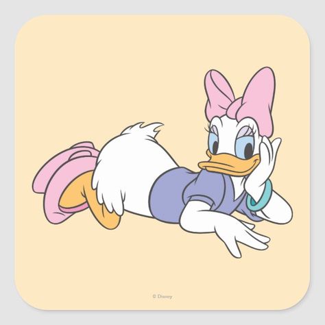 Daisy Duck  Laying Down Square Sticker #affiliate , #Affiliate, #Laying, #Square, #Sticker, #Shop, #Daisy Safari Baby Boy, Baby Boy Shower Invitations, Minnie Mouse Birthday Party Decorations, Wedding Wrapping Paper, Boy Shower Invitations, Ipad Air Cover, Disney Sticker, Minnie Mouse Birthday Party, Daisy Duck