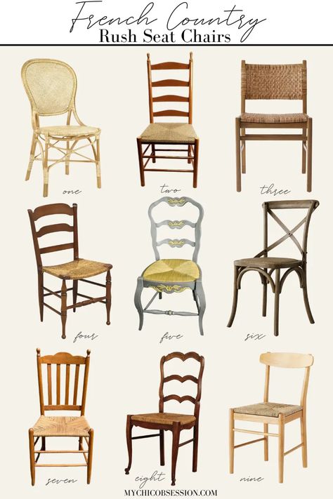 French bistro chairs