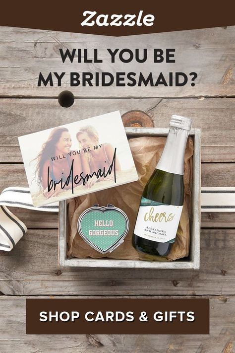 Custom Bridesmaid Gifts  




Source by zazzle
			
			 {  Home Decor: Items like blankets, wall art, and clocks Stationery: Beyond invitations and business cards, think about journals, planners, and notebooks. Apparel: Besides T-shirts, consider hoodies, leggings, and hats. Accessories: Items like scarves, hats, and jewelry. Personalized Gifts: Customized items like photo books, engraved items, and personalized wine bottles. #Home #ShopFootwear #BaseballShoes #BasketballShoes #Football... Wood Slice Centerpieces, Personalized Office Gifts, Fall Wedding Arches, Wedding Table Setup, Bachelorette Party Tees, All Things Wedding, Sunflower Themed Wedding, Customized Bridesmaid Gifts, Awesome Bachelorette Party