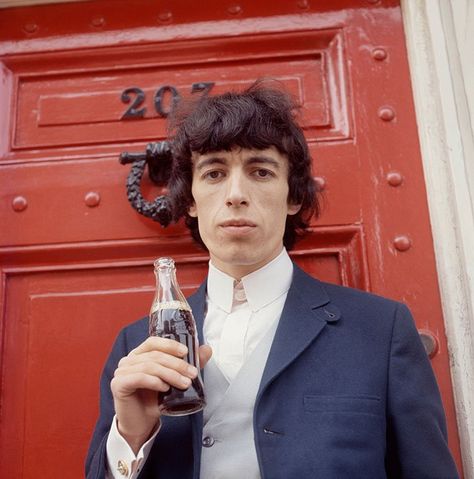 Bill Wyman photographed by Terry O'Neill, 1964. Happy Birthday Bill, Bill Wyman, Terry O Neill, Like A Rolling Stone, Roger Daltrey, Stone Sign, Ronnie Wood, The Quiet Ones, Charlie Watts