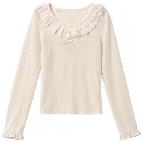 Beige Lace Trim Round Neck Slim-fit Top Add a touch of cuteness to your wardrobe with our Beige Lace Trim Round Neck Slim-fit Top. This top features delicate lace trim and a flattering slim-fit design. Perfect for adding a feminine touch to any outfit. Note: Size S M L Full Length 47.5 49 50.5 Shoulders 33.5 34.5 35.5 Bust 77 81 85 Hem Circumference 76 80 84 Cuff 20 21 22 Sleeve Length 55.5 56.5 57.5