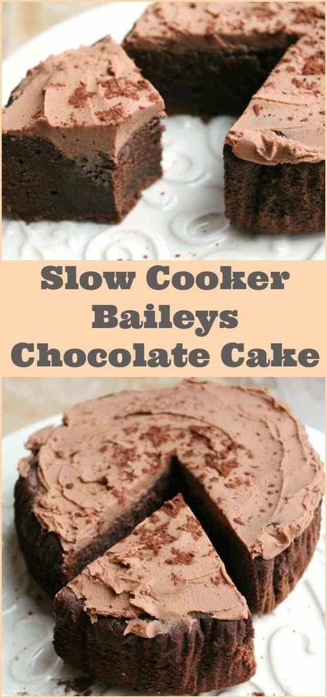 Slow Cooker Puddings, Slow Cooker Cake Recipes, Slow Cooker Cake, Slow Cooker Baking, Baileys Recipes, Crock Pot Desserts, Slow Cooker Desserts, Crock Pot Slow Cooker, Crockpot Recipes Slow Cooker