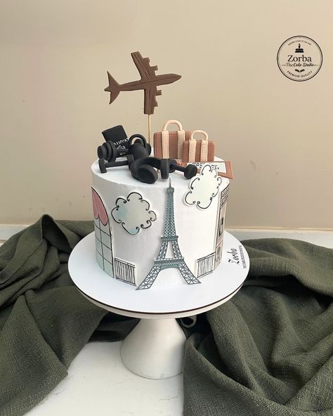 Adventure awaits! Celebrate your love for travel with this exquisite cake. 🛫🗺️ We deliver across Delhi NCR For more queries please get in touch with me at 9810486392 Link in the bio . . . . . #ZorbaTheCakeStudio #TravelCake #SweetEscape #travelgram #travelcake #travelling #travellingcake #cakecakecake#cakeideas #zorbathecakestudio #zorbacakes #gurgaoncakes #gurugram Journey Cake Design, Traveling Cake Ideas, Travel Cake Ideas For Men, Traveler Cake, Cakes For Travellers, Travel Cake, Cake Studio, Sweet Escape, Delhi Ncr