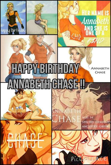 Happy birthday to Annabeth Chase!  July 12 ! Annabeth Chase, July 12, Percy Jackson, Happy Birthday, Birthday, Movie Posters, Film Posters