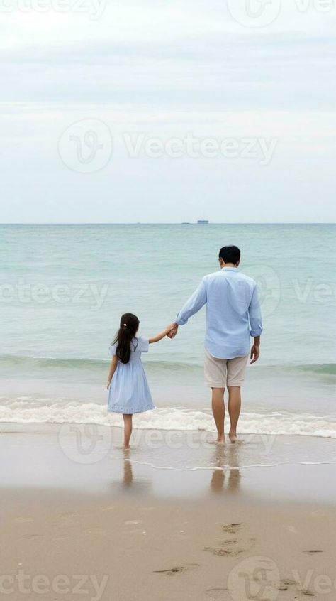 AI Generative Father and daughter holding hands at the beach I love you Dad Family concept Father And Daughter Poses, Father And Daughter, Hands Together, Love You Dad, Portfolio Inspiration, Family Illustration, Reference Poses, Father Daughter, Watercolor Portraits