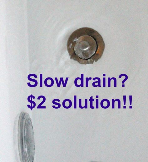 slow drain Drain Unclogger, Slow Drain, Clogged Drains, Drain Repair, Unclog Drain, Handy Woman, Bathtub Drain, Diy Posts, Diy Plumbing