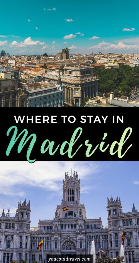 Where to stay in Madrid (according to a local) - Not sure where to book your accommodation in Madrid? Find out where to stay in Madrid based on your budget, as well as individual preferences. Our Madrid travel guide has information on all neighbourhoods so you know exactly where to base yourself during a trip to Madrid. #madrid #spain #travel #guide Where To Stay In Madrid, Madrid Spain Travel, Space The Final Frontier, Madrid Travel, Couples Travel, Spain Fashion, Spain Travel Guide, Travel Spain, The Final Frontier