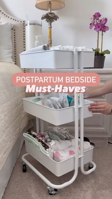 Bedside Caddy For Baby, Bedside Diaper Station, Bedside Newborn Station, Postpartum Bedside, Bedside Cart For Baby, Newborn Bedside Station, Bedside Baby Station, Postpartum Cart, Diaper Caddy Essentials