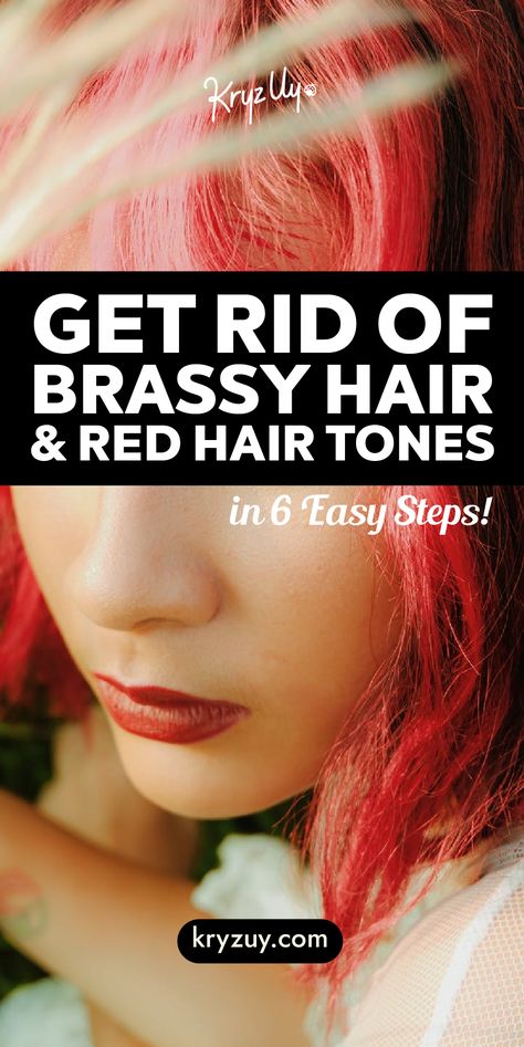 How To Get Rid Of Red Hair Dye, How To Get Red Hair Dye Out Of Your Hair, Remove Color From Hair, How To Tone Hair At Home, Red Hair At Home, How To Get Red Hair, Tone Hair At Home, Permanent Red Hair Dye, Hair Brunettes