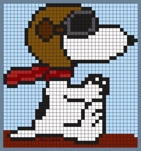 Snoopy Knitting Pattern, Snoopy Perler, Snoopy Heart, Graph Crochet, Easy Pixel Art, Pixel Crochet, Pixel Art Grid, Tapestry Crochet Patterns, Crochet Design Pattern