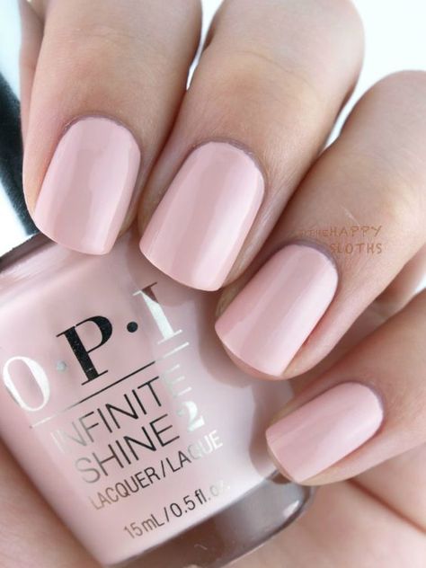 Blush pink nails for the win Blush Pink Nails, Opi Nail Colors, Nagel Tips, Ideas Nails, Nails Pink, Pink Nail, Fall Nail Colors, Pink Pastel, Opi Nails