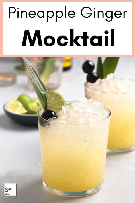 Ginger Beer Drinks, Ginger Beer Recipe, Best Non Alcoholic Drinks, Ginger Beer Cocktail, Beef Pie, Easy Mocktail Recipes, Mocktail Drinks, Healthy Beverages, Pineapple Ginger