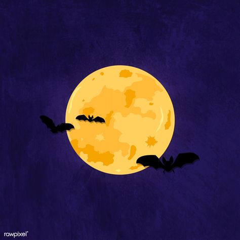 Full moon pattern on purple Halloween background vector | free image by rawpixel.com / Aew Beach Backgrounds, Moon Halloween, Night Illustration, Halloween Background, Halloween Moon, About Halloween, Halloween Vector, Moon Drawing, Purple Halloween