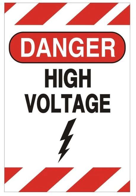 Civil Engineering Logo, High Voltage Sign, Danger High Voltage, Room Signage, Danger Signs, Sign Letters, White Sign, Safety Awareness, Safety Posters