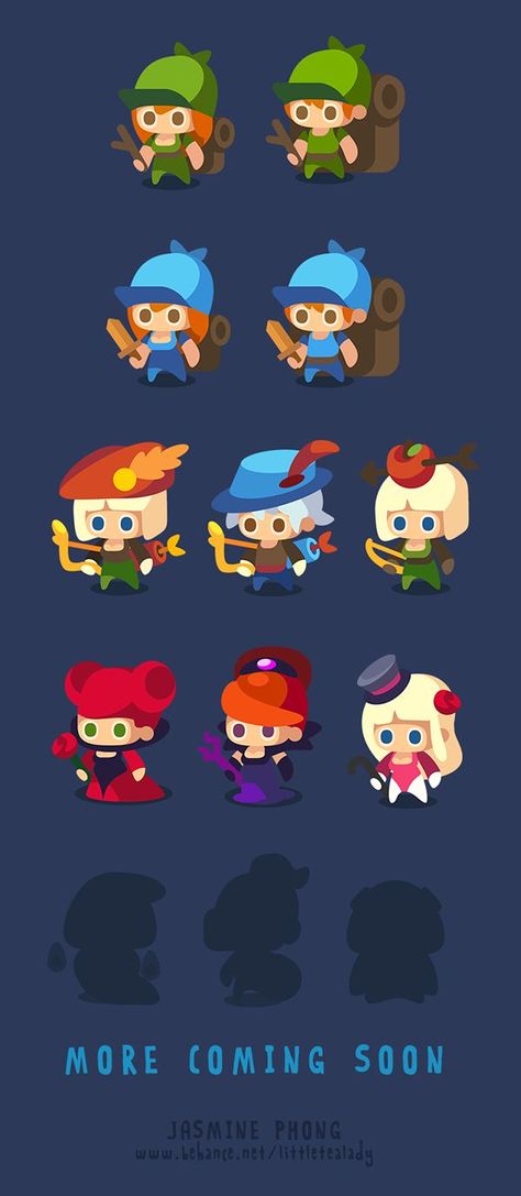 Flat art style again - Bryan Chibi Games, Idle Game, 3d Karakter, Game 2d, Vector Game, Gameboy Color, 2d Game Art, Chibi Characters, 2d Character