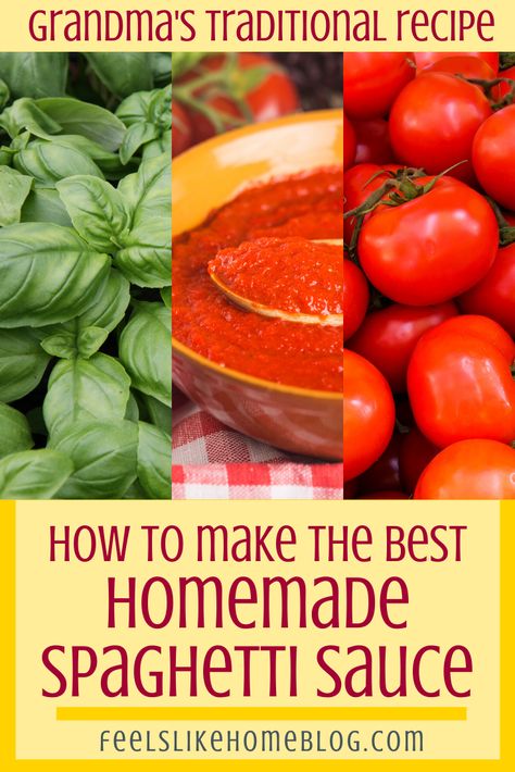 Fresh Tomato Spaghetti Sauce, Best Homemade Spaghetti, Easy Spaghetti Sauce, Spaghetti Sauce From Scratch, Best Homemade Spaghetti Sauce, Best Spaghetti Sauce, Recipes Spaghetti, Homemade Spaghetti Sauce Recipe, Crockpot Spaghetti