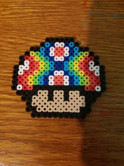 Colorful Perler Bead Patterns, Edc Perler Bead Patterns, Small Pearler Bead Ideas, Pride Perler Beads, Trippy Perler, Cool Perler Bead Patterns, Trippy Perler Bead Patterns, Small Perler Beads Ideas, Rave Perler Pattern