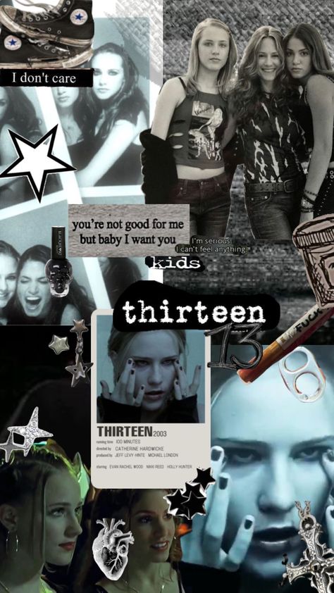 #thirteen #thirteenmovie #tracyfreeland #13 #thirteencore #wallpaper #fyp Thirteen Wallpaper, Tracy Thirteen, Catherine Hardwicke, Thirteen Movie, Grunge Pictures, Evan Rachel Wood, Nikki Reed, Music Stuff