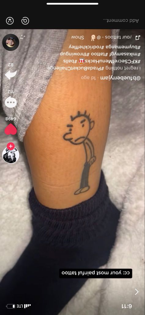 Rodrick Heffley Tattoo, Rodrick Tattoo, Rodrick Heffley, Dance Major, Print Tattoos, Paw Print Tattoo, Fish Tattoos, Jesus Fish Tattoo, Paw Print