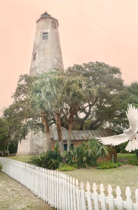 Old Bald Head Lighthouse is a photograph by Diana Angstadt. This is "Old Baldy". This lighthouse is on the national register of historic places with it's birth in 1817. It is the oldest lighthouse in North Carolina. Old Baldy stands tall on Bald Head Island in North Carolina to this day. Source fineartamerica.com North Carolina Lighthouses, Bald Head Island Nc, Bald Head Island, Going Bald, Bald Head, Light Houses, Watercolor Map, Bald Heads, Book Aesthetics