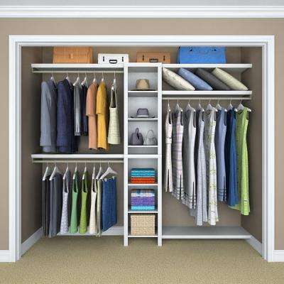 Narrow Closet, Wood Closet Systems, Basic Closet, Wood Closet, Closet Planning, Organized Closet, Closet Kits, Reach In Closet, Closet Renovation