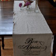 Easy Muslin Table Runner Muslin Table Runner, Table Tricks, Table Runner Tutorial, Foam Paint, Homemade Holiday, Cottage Ideas, Fabric Projects, The Table, Diy Room Decor